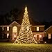 Produktbild Fairybell LED-Weihnachtsbaum für draussen - 6 Meter - 1200 LEDs - Weihnachtsbaum im Fahnenmast - Warmweiss