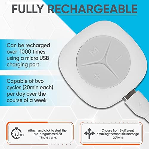 back Therapy Pad - Wireless EMS Muscle Stimulator - Targeted Pain Relief, Muscle Pain, Sciatica, Neck, Knee, Stressed & Sore Muscles