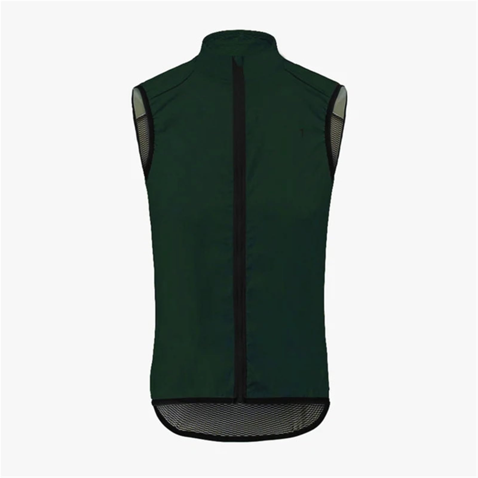 Smanicato Ciclismo Gilet da Ciclismo Estivo Gilet da Ciclismo da Strada Gilet da Equitazione Ultraleggero Antivento for Uomo e Donna(Dark Green,EU-L)