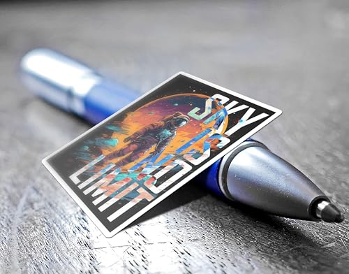 Image of WallDesign Space & Science Sticker Collection: 47 Laminated Stickers for Mobile, Laptop, Personalizing and Gifting! Durable, Hi-Quality Print for Astronomy Lovers-Self-Adhesive