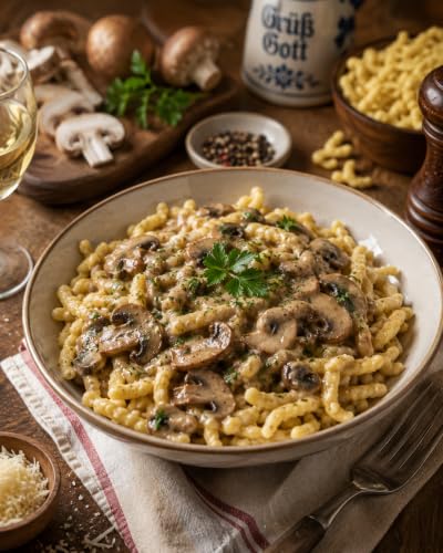 Image of Bechtle Spaetzle Bavarian Style Egg Noodles - Traditional German Pasta, Authentic Imported from Germany, Cage-Free Eggs & Durum Wheat Semolina, Non-GMO, Kosher (17.6oz, Pack of 12)