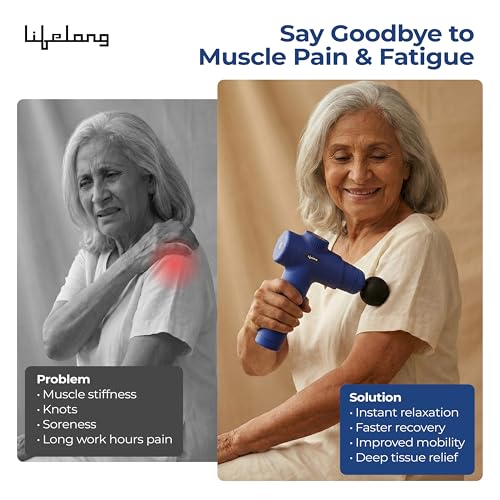Lifelong Store Lifelong Percussion Massage Gun with 6 Heads - Image 6
