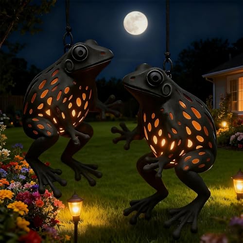 Lámparas de decoración exterior estilo rana linterna para recinto de árbol 3