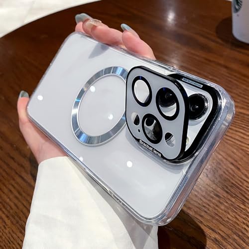 Support de protection d'appareil photo et étui transparent pour iPhone 14 Pro Max