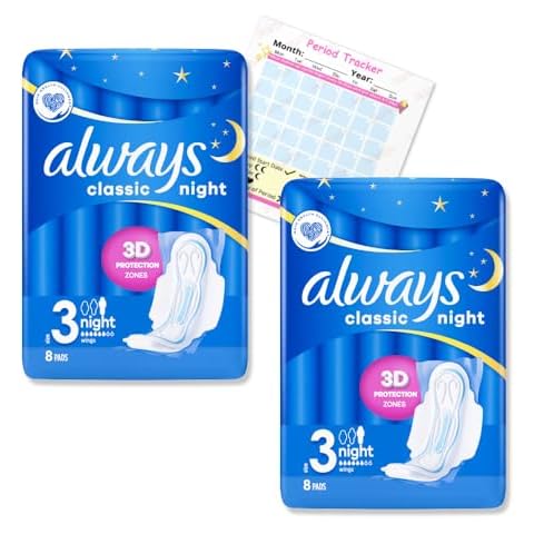 Jaspem Always Classic Night Sanitary Pads, 16 Count Cover