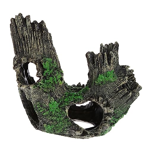 POPETPOP Aquarium-baumstamm Aus Harz Kreativer Kunstbaum Dekorativer Baumstumpf Für Fischtanks Verschleißfester Landschafts-baumstumpf DIY-Aquarium-baumstumpf Aquarium-versteckhöhle Für