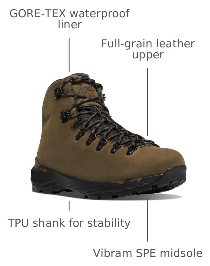 Image of Danner Men's Mountain 600 EVO 4.5 inch Hiking Boot - Waterproof GORE-TEX Leather, Vibram Megagrip Traction, OrthoLite Footbed