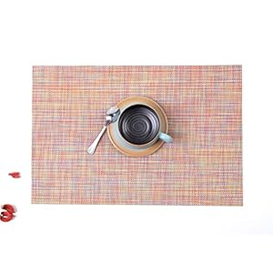 Placemats,Placemats for Dining Table,Heat-Resistant Placemats, Washable PVC Table Mats,Kitchen Table mats Set of 4