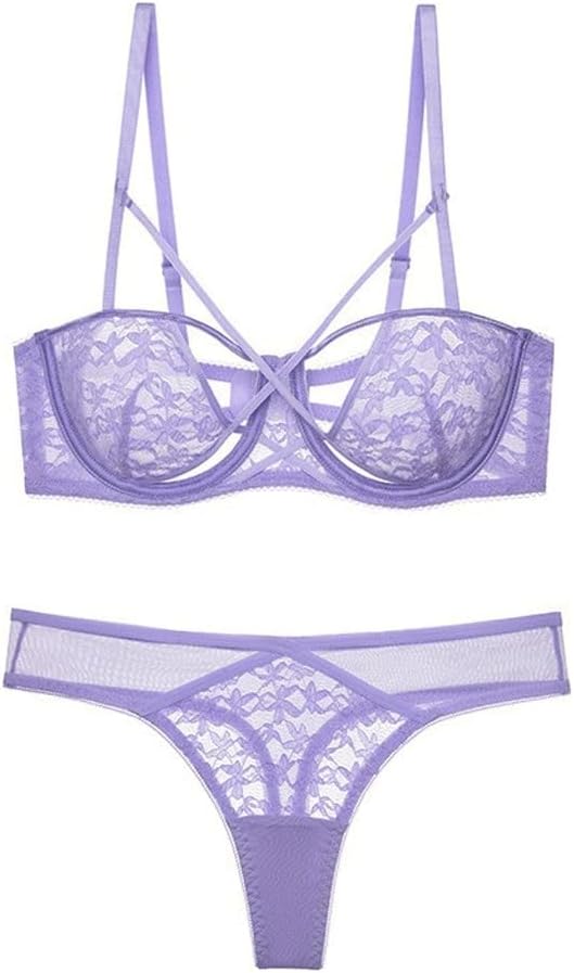 Lingerie Women's Lace Design Bubble Fabric Breathable Underwear Set Small Chest Display Large Push-up Bra