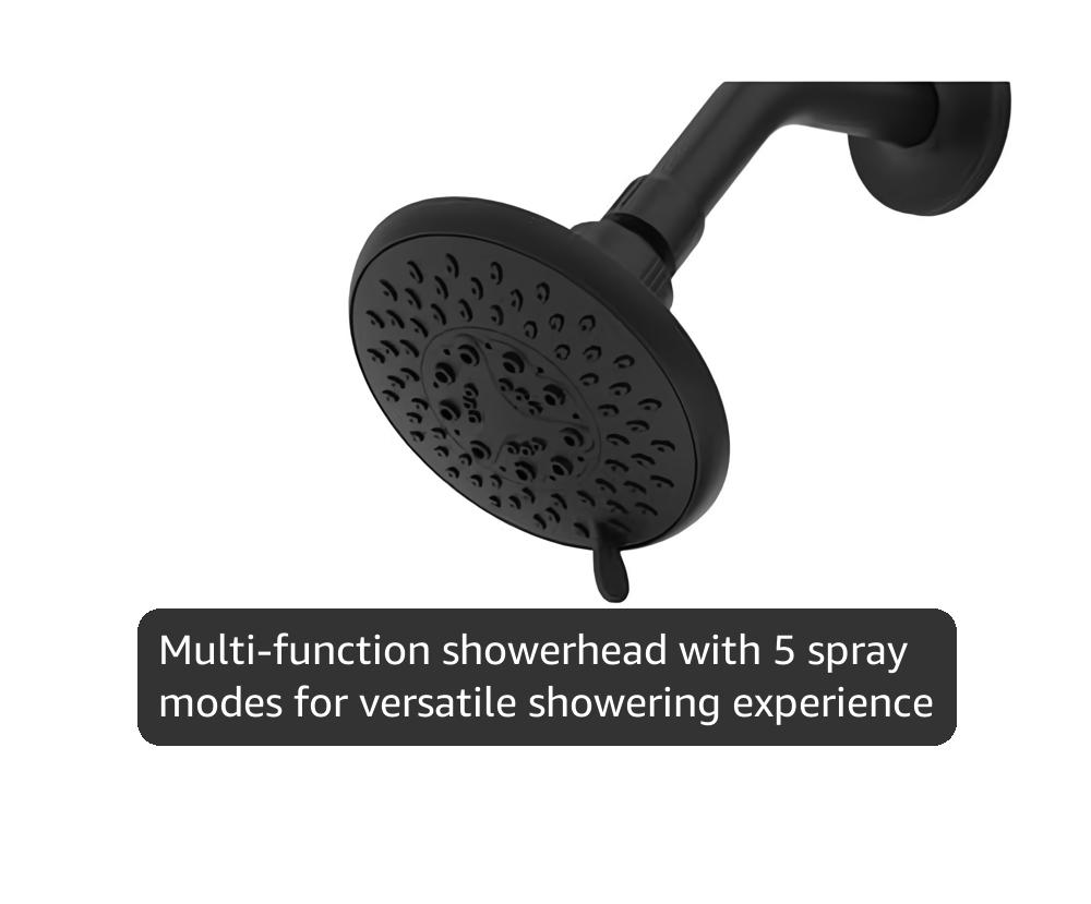 Pfister Weller Tub and Shower Trim Kit Single Handle Matte Black