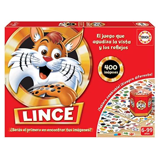 Educa Borrás- Lince Edición Familia con App, Multicolor, 400 Imágenes (16146)