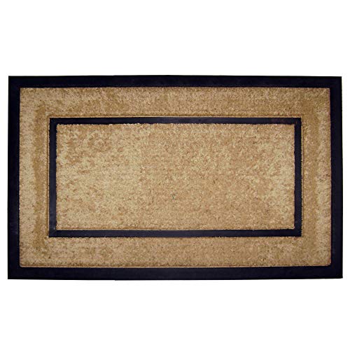 18098 Coir/Rubber Frame 22" X 36" Mat, Plain #TOP13