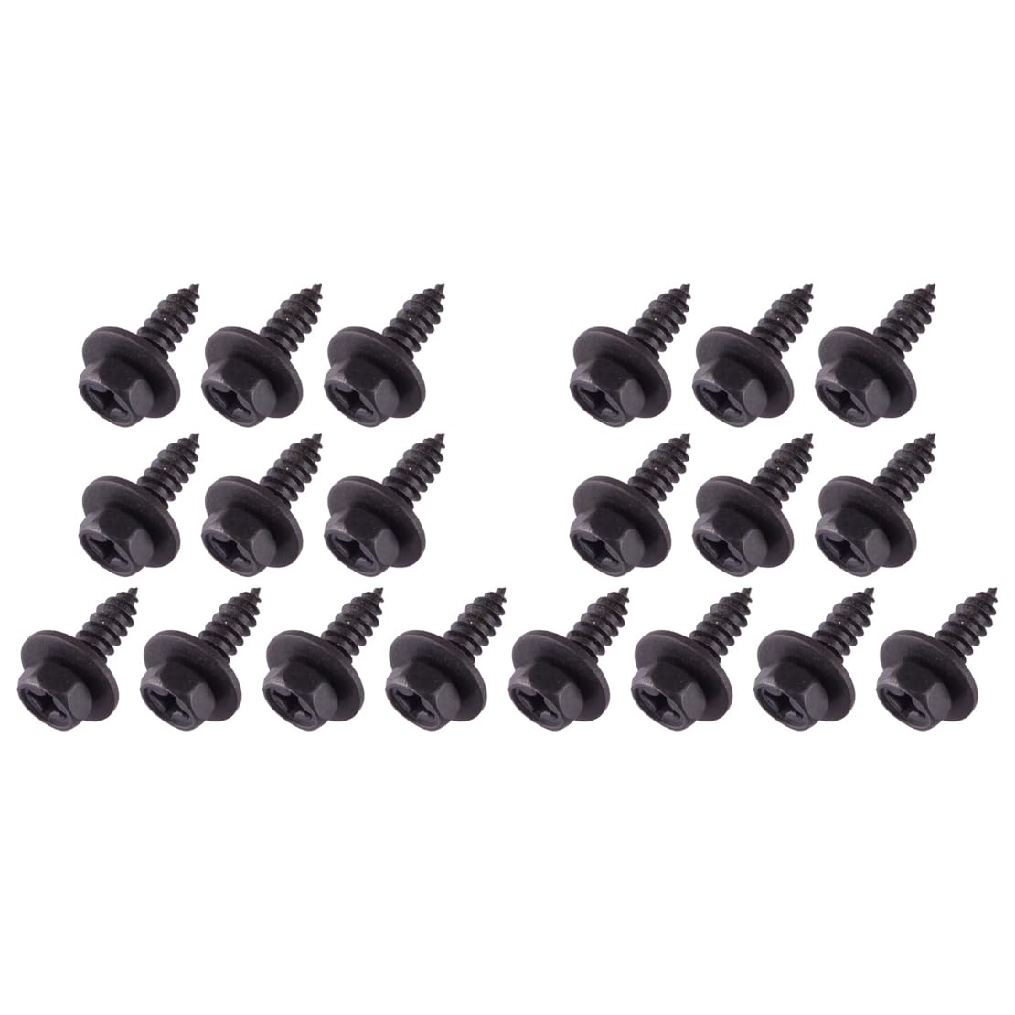 Tornillos de parachoques 90159-60498 para coche negro y guardabarros Lexus 50 Uds 5