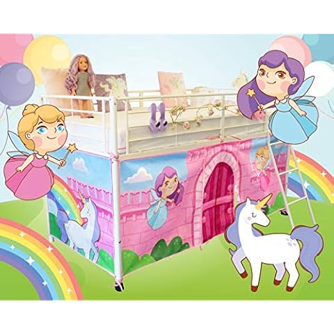 HedgehogEmporium Tent for Midsleeper Cabin Bed, Mid sleeper Fairy Unicorn Cover