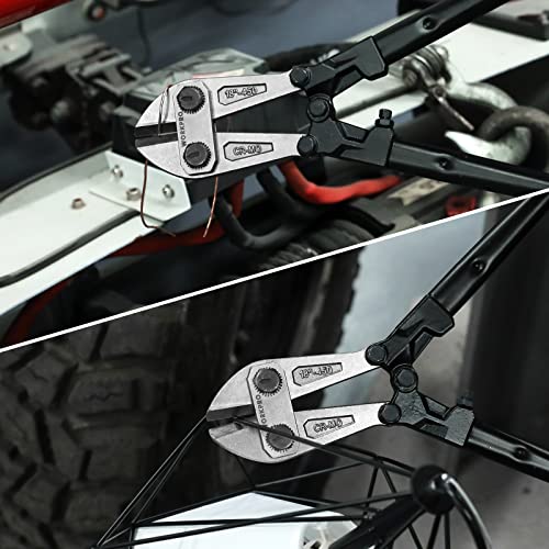 WORKPRO 18" Bolt Cutter, Chrome Molybdenum Steel Blade, Heavy Duty Bolt Cutter with Soft Rubber Grip, Cutting Tool for Cut Chain, Wire, Screw, Rivet, Black,Blue,red by WORKPRO - Image 6