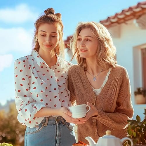 Save on Women's 925 Silver Infinity Heart Birthstone Necklace - Use Code XURFLV5M - Image 5