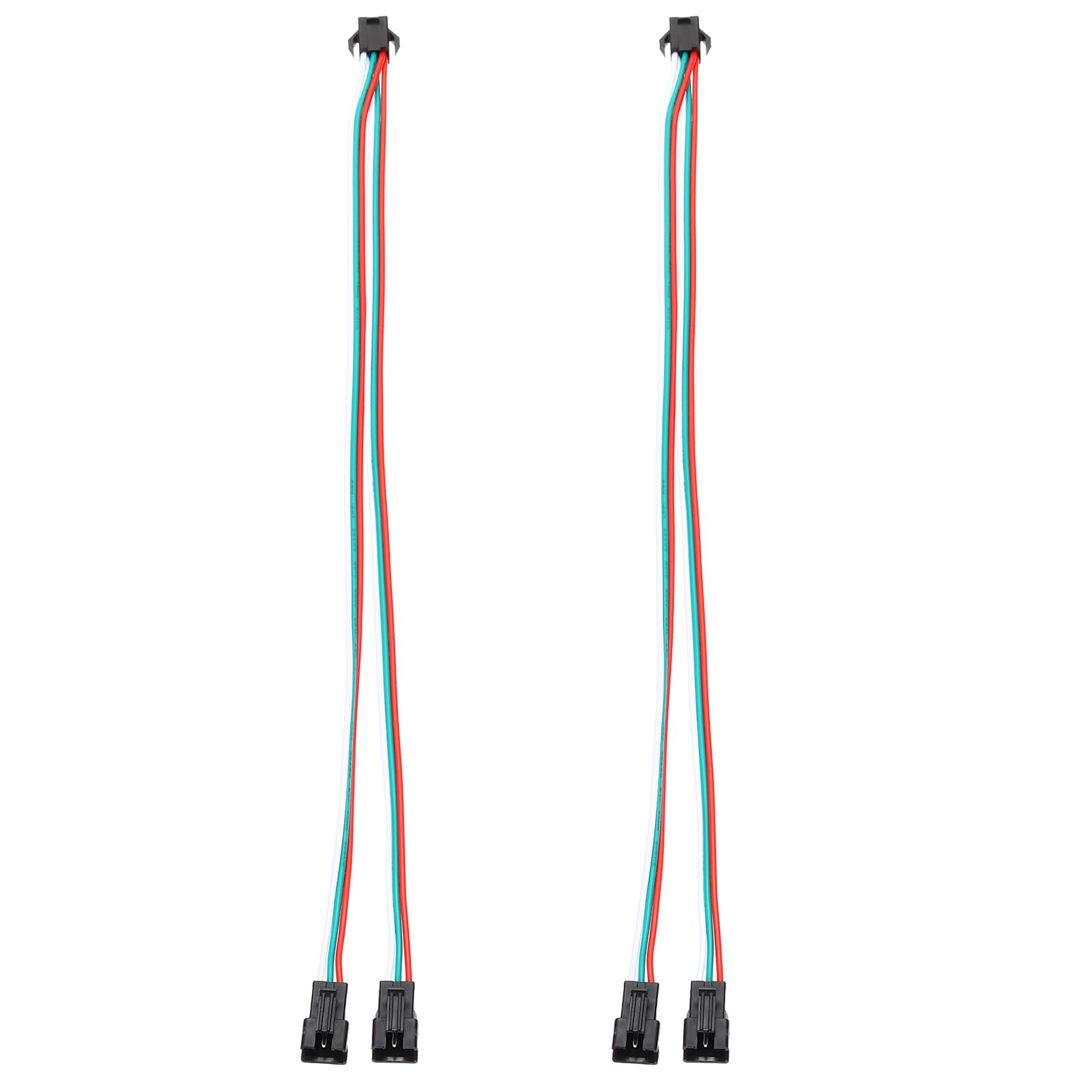 PATIKIL 30Cm 1 a 2 Cable Divisor ARGB, 2 Piezas Ventiladores PWM RGB Cable de Extensión de Alimentación con Conector de Clavija SM de 3 Pines para Chasis de Ordenador Placa Base