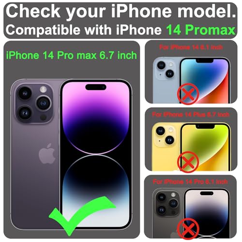 VANAVAGY Wallet Case for iPhone 14 Pro Max for Magsafe, Black by VANAVAGY - Used condition - Image 2