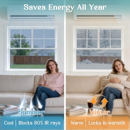 Haton One Way Window Films for Privacy,Static Cling Tint,Silver 23.6"x78.7" by Haton - Image 3