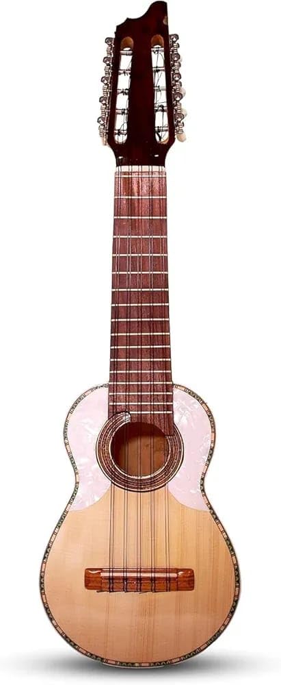 Ukelele, guitarra Charango de 10 cuerdas, acabado frotado a mano, instrumento único para principiantes profesionales, guitarra única de 27 pulgadas, instrumento premium tallado a mano