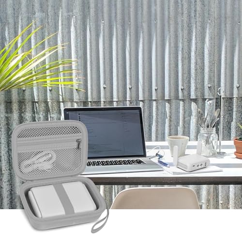 Image of Case Compatible with GL SFT1200 / MT3000 / AXT1800 / MT1300 / A1300 / AR750S-Ext for Glinet Travel Router Wireless, Portable WiFi Storage Holder for Ethernet Cable & Power Adapter (Box Only) - Grey