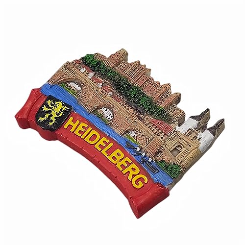 Imán decorativo Heidelberg Germany de resina 3D miniatura 3