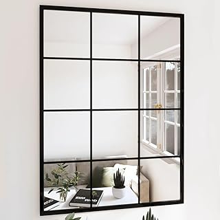 Comprar Refined Espejo de Pared Metal Negro 80x60 cm