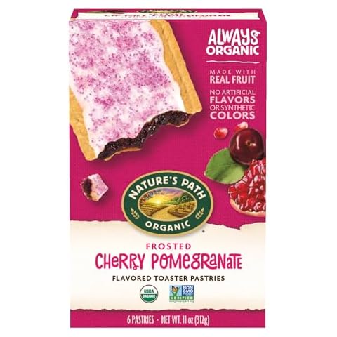 Nature's Path Organic Frosted Cherry Pomegranate Toaster Pastries, 11 oz (Pack of 1), Non-GMO Cover