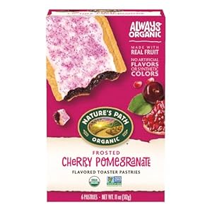 Nature’s Path Organic Frosted Cherry Pomegranate Toaster Pastries, 11 Ounce (Pack of 1) Non-GMO, Made with Real Fruit