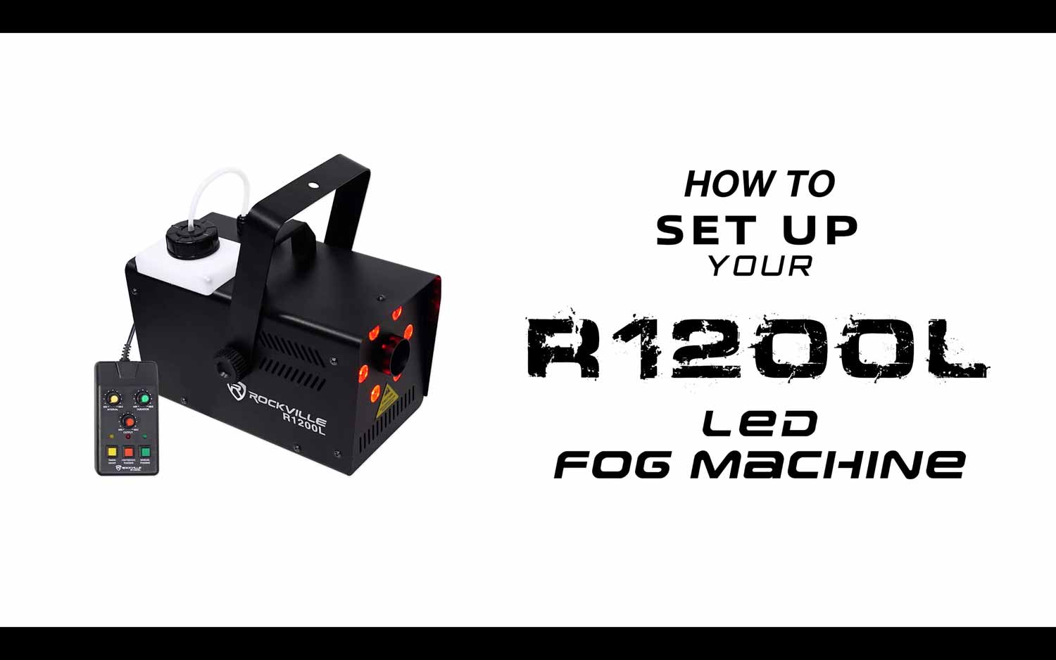 Amazon.com: Rockville R1200L LED Fog Machine with RFJG Gallon Fog