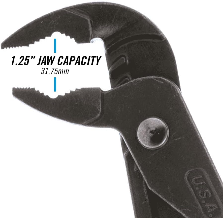 Channellock Tongue and Groove Plier GL10 GripLock - Lock Jaw Pliers, True Blue Grips - 9.5 In