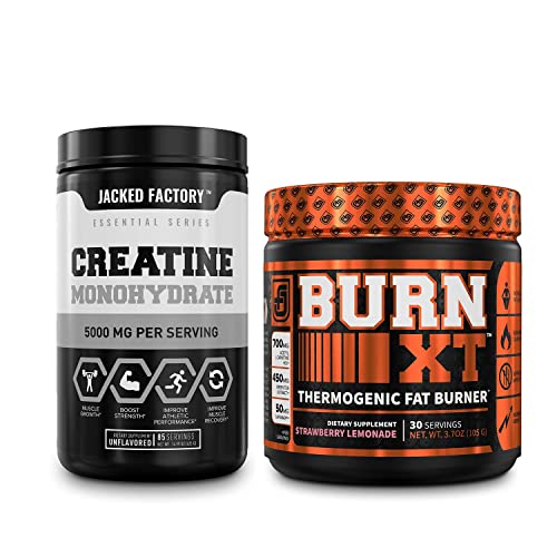 Jacked Factory Fat Burner With Creatine - Burn Xt Powder And Creatine Monohydrate #TOP11