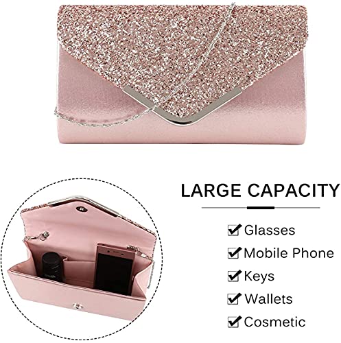 Tskybag - Pochette da donna con busta, da sera