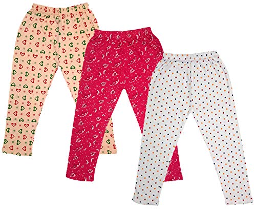 Image of indi weaves Girls Super Soft Cotton Solid Capri Pants Pack of 2