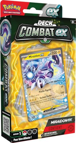 Pokémon: Deck Combat Miraidon-ex du JCC Pokémon (Deck de 60 Cartes prêt à l’Emploi)