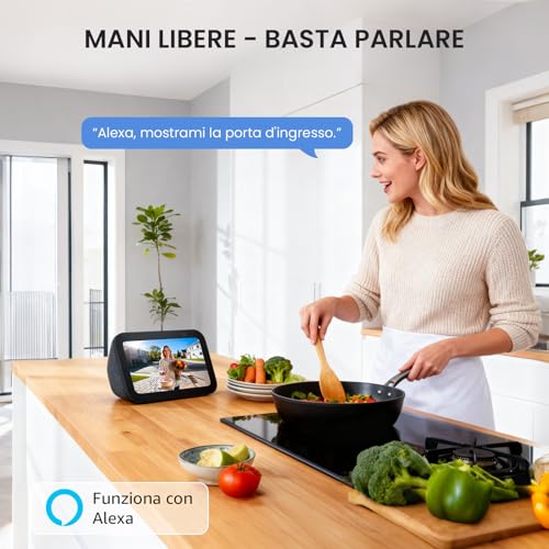 Iegeek 2K Citofono Senza Fili Da Esterno, Videocitofono Wifi 2.4Ghz Con Telecamera Per Esterni IP66 Impermeabile, Rilevamento Umano, Nessun Costo Mensile, Visione Notturna (Bianco) - 8