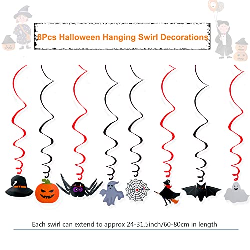 Halloween Balloon Arch Garland Kit With Halloween Hanging Swirls Skull Bat Foil Balloons Confetti Balloons Bat Stickers For Halloween Office Birthday Baby Shower Decorations Favors Party Supplies #TOP4