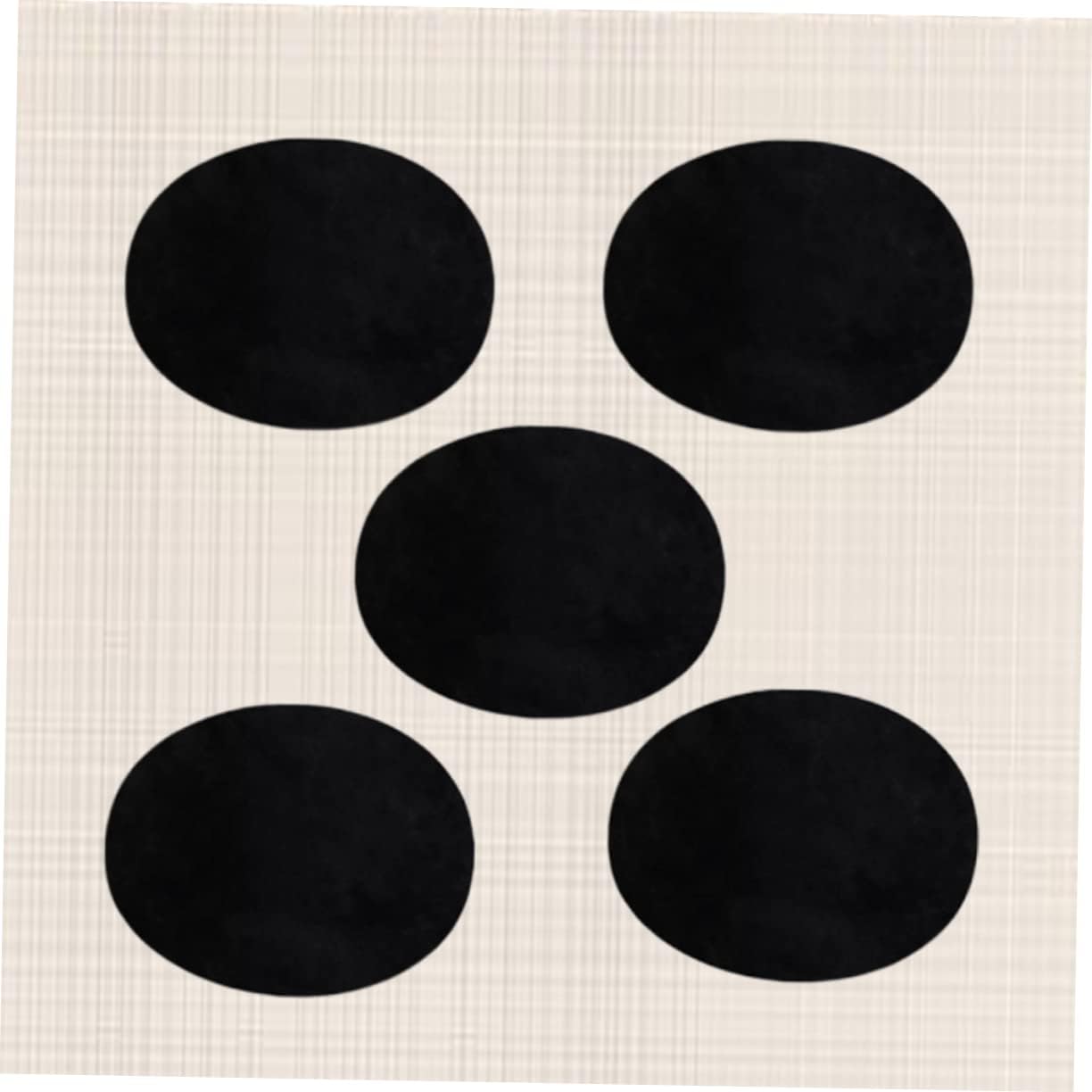 SHINEOFI 75pcs Suede Fabric Patches Kit for Elbow Repair and Decoration Black Oval Applique for Sweaters Jackets and Jeans Durable DIY Accessories