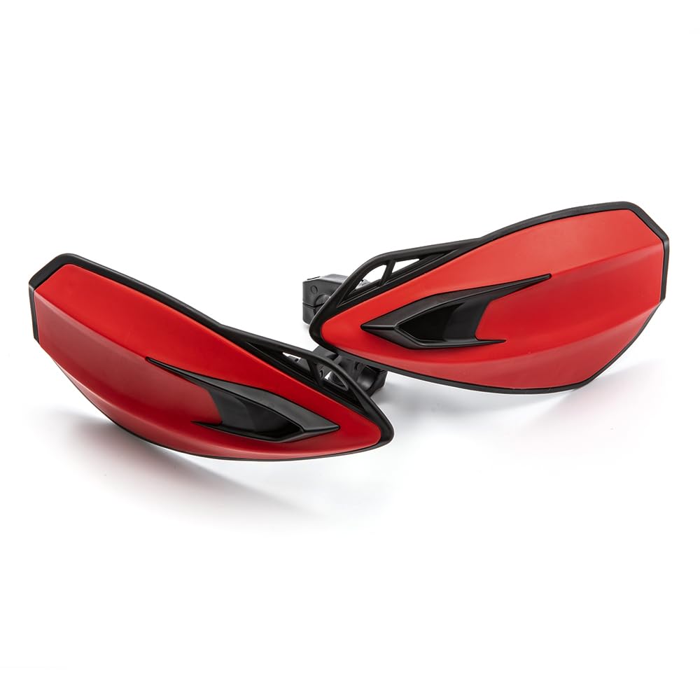 Protector de Mano para Moto de 7/8 Pulgadas, 22 mm, Protector de Manillar para Motocicleta Motocross Scooter Resistente al Viento Equipo de protección (Rojo)