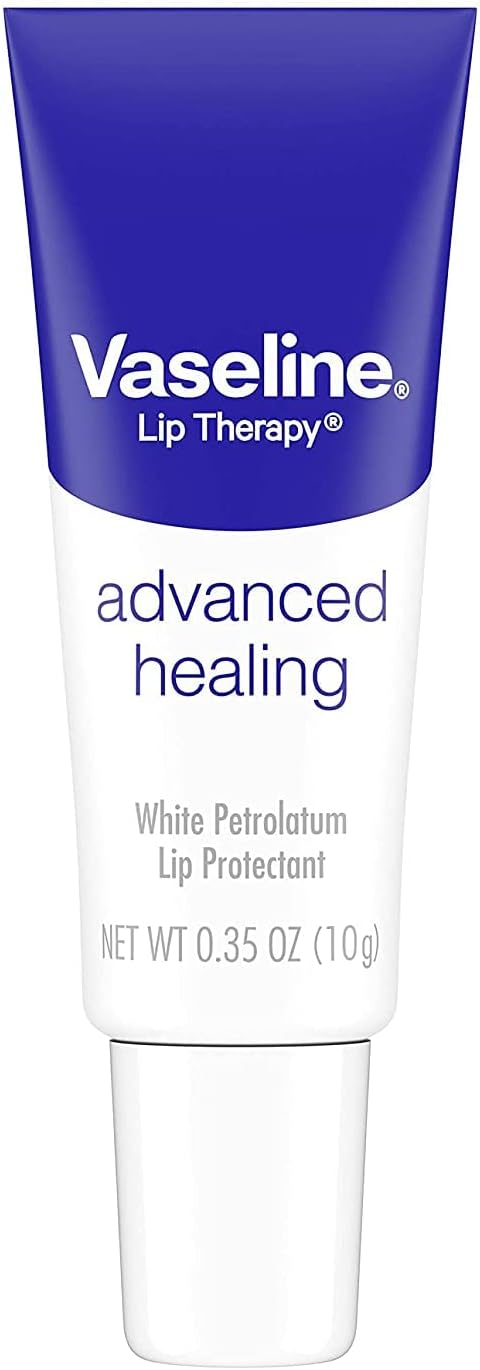 Lip Therapy Lip Balm Tube, Advanced Healing Lip Protectant, 0.35 OZ - 8 Pack
