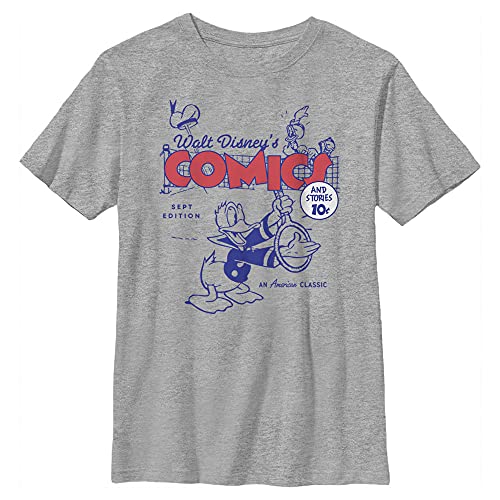 T-shirt Donald Duck pour l'école et les loisirs haut Disney garçon en maille chinée confortable