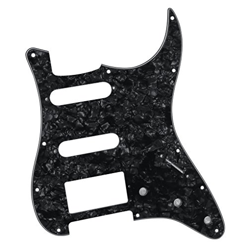 IKN 11 trous Strat SSH Pickguard Guitare Scratchplate avec vis de montage pour US/Mexicain Fender Standard Stratocaster… - Les Beatles, Paul McCartney, John Lennon, RIngo Starr, George Harrison IKN 11 trous Strat SSH Pickguard Guitare Scratchplate avec vis de montage pour US/Mexicain Fender Standard Stratocaster… – Image 3