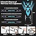 SiluFlorid Twister Arm Trainer Arm Shoulder Chest Workout Equipment 45-90lb Adjustable Strength Trainer Chest Trainer for Men Portable Detachable Home Fitness Equipment (Black&Blue)
