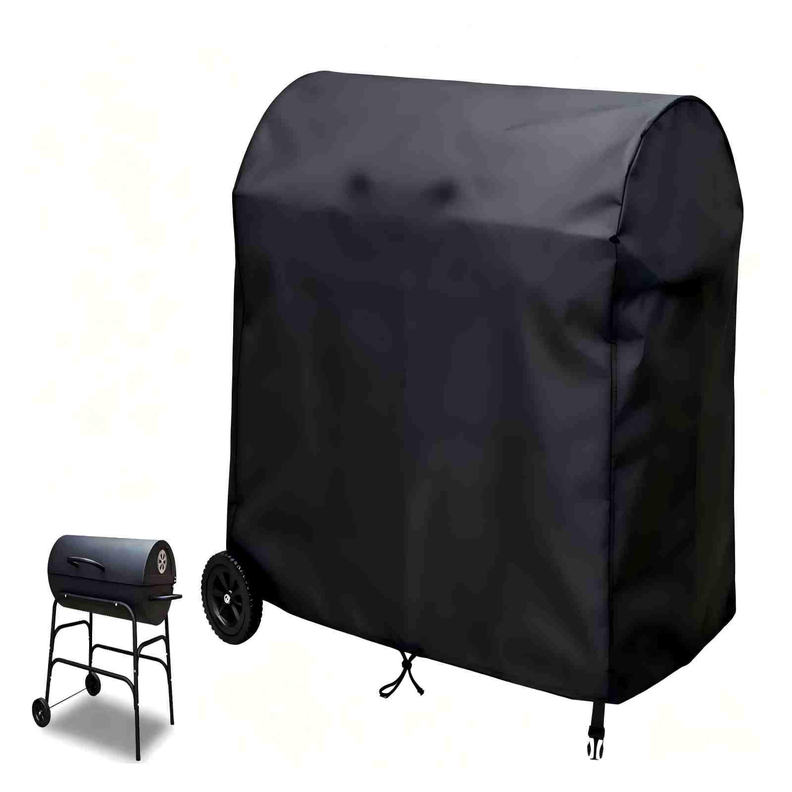 Hohong Drum Barrel BBQ Cover, Charcoal Grill Waterproof 100×65×90cm