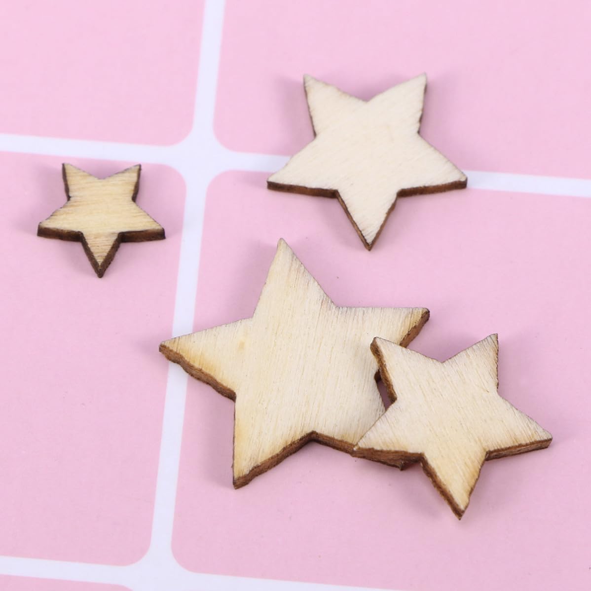Madera Adornos Pentagrama Beige Piezas 200 de Manualidades