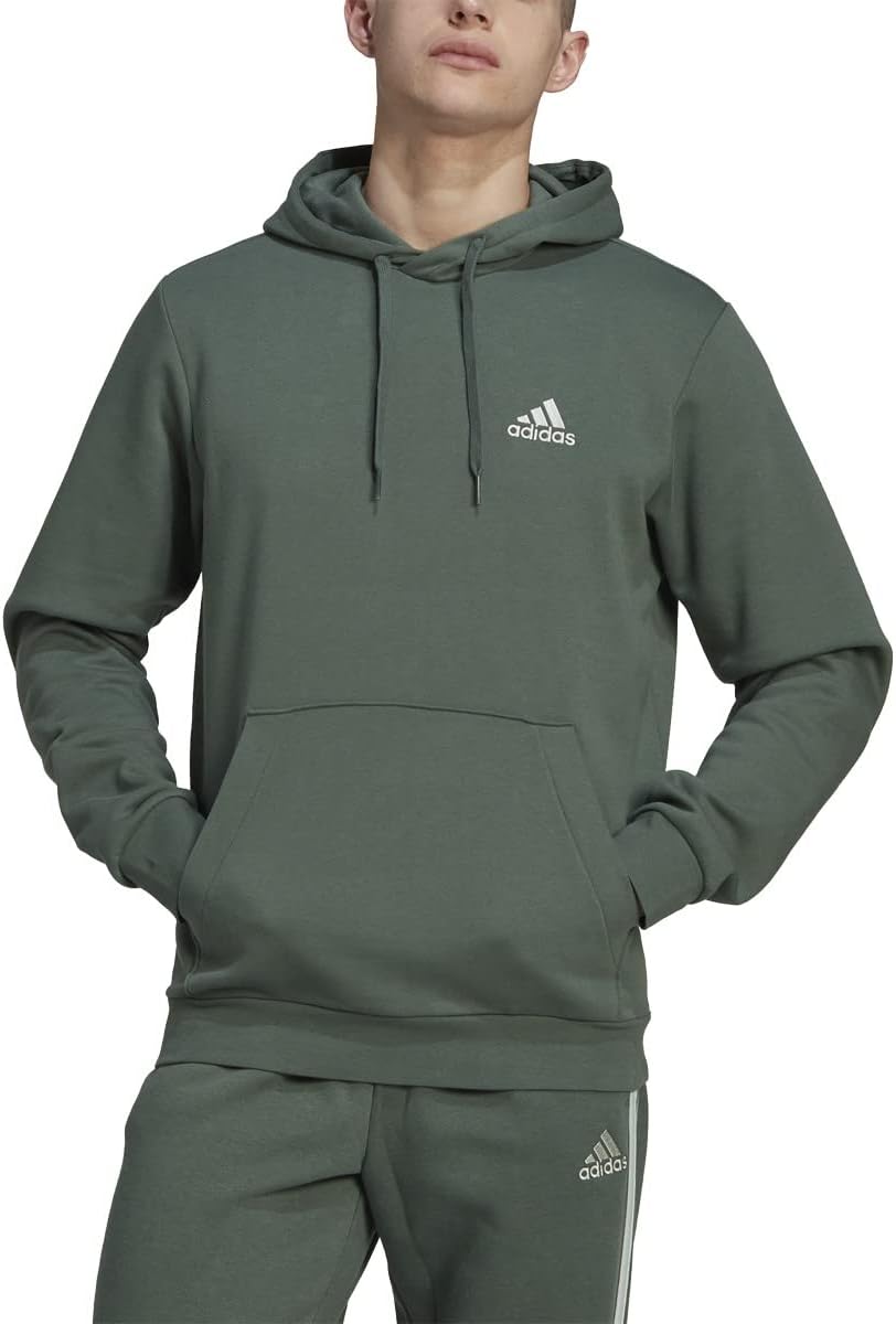 olive green adidas hoodie mens