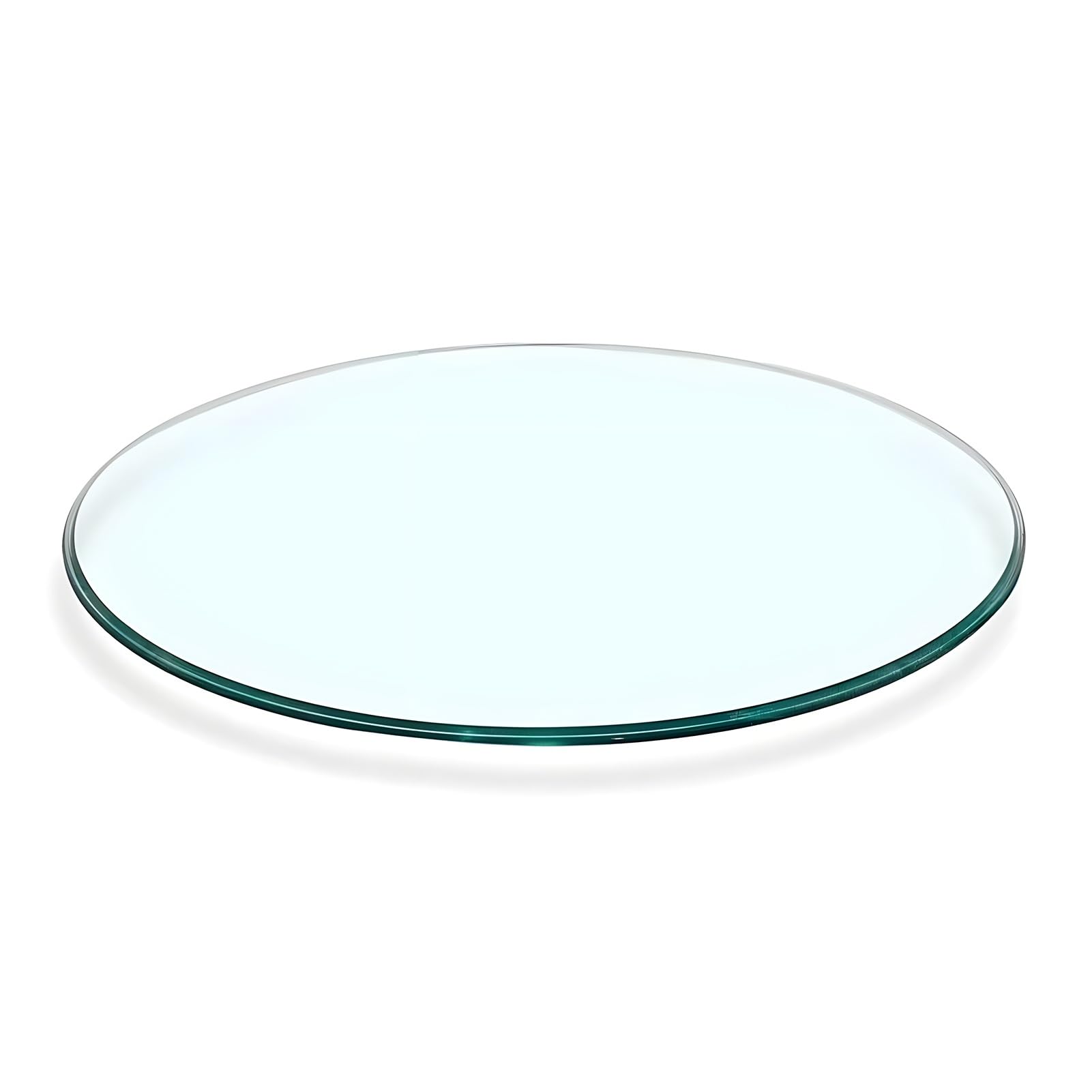 XOBRJQZ Round Glass Table Top, 8mm Thick Tempered Clear Pencil Edge Polish, for Dining Table, Coffee Table, Office Table, Side Table(650mm(26In))