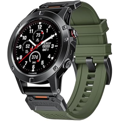 Special Forces Ultra Bands 22mm Designed for Garmin Fenix 8 47MMFenix 5Fenix 6Fenix 7 Band,Quick Release Durable NBR Rubber Watch Band for Fenix 5 PlusFenix 6 ProFenix 7 ProForerunner 935