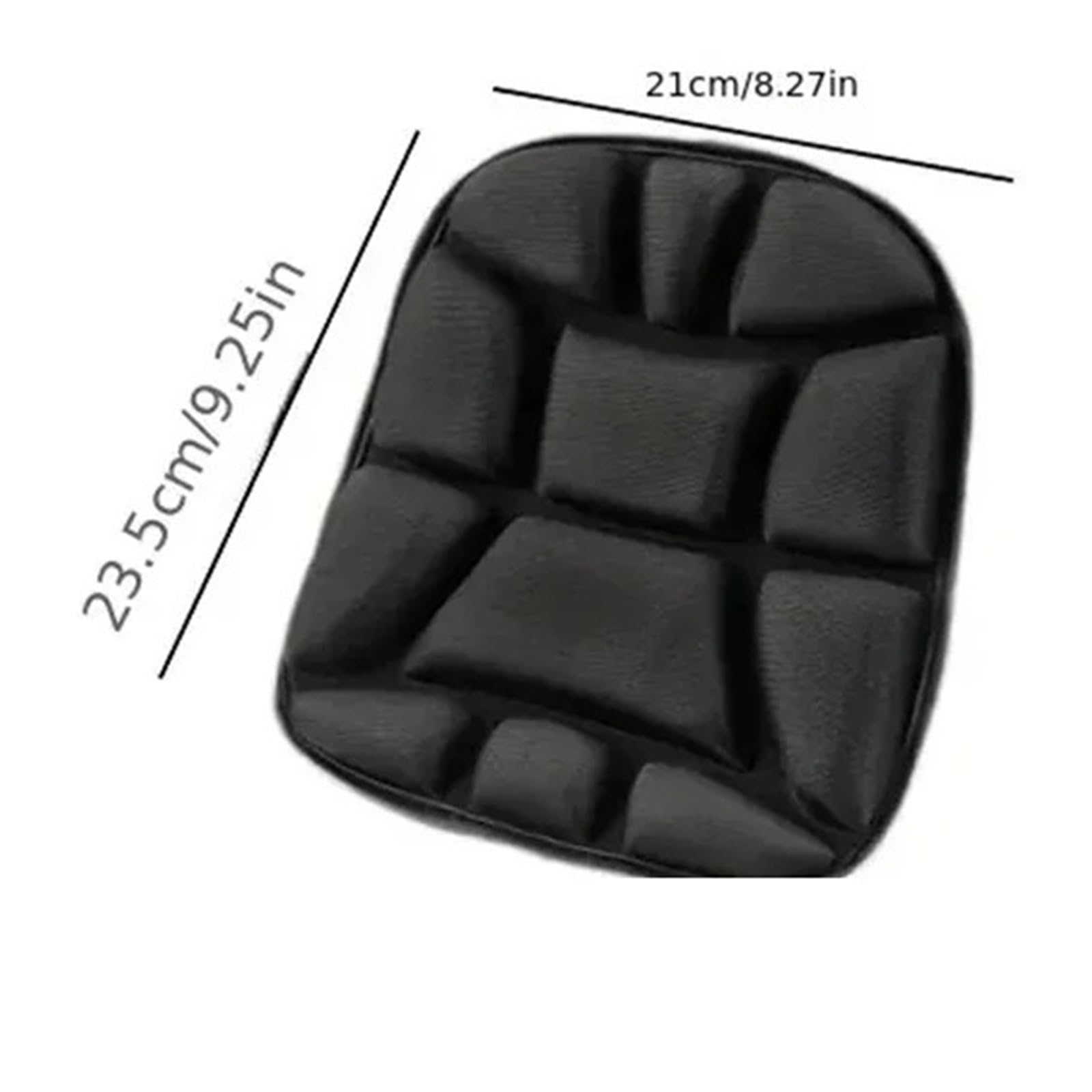 1/2 pezzi per moto per adattarsi al cuscino del sedile Cuscino in gel comfort 3D per ammortizzante universale traspirante Coprisedile per moto(2pcs set)