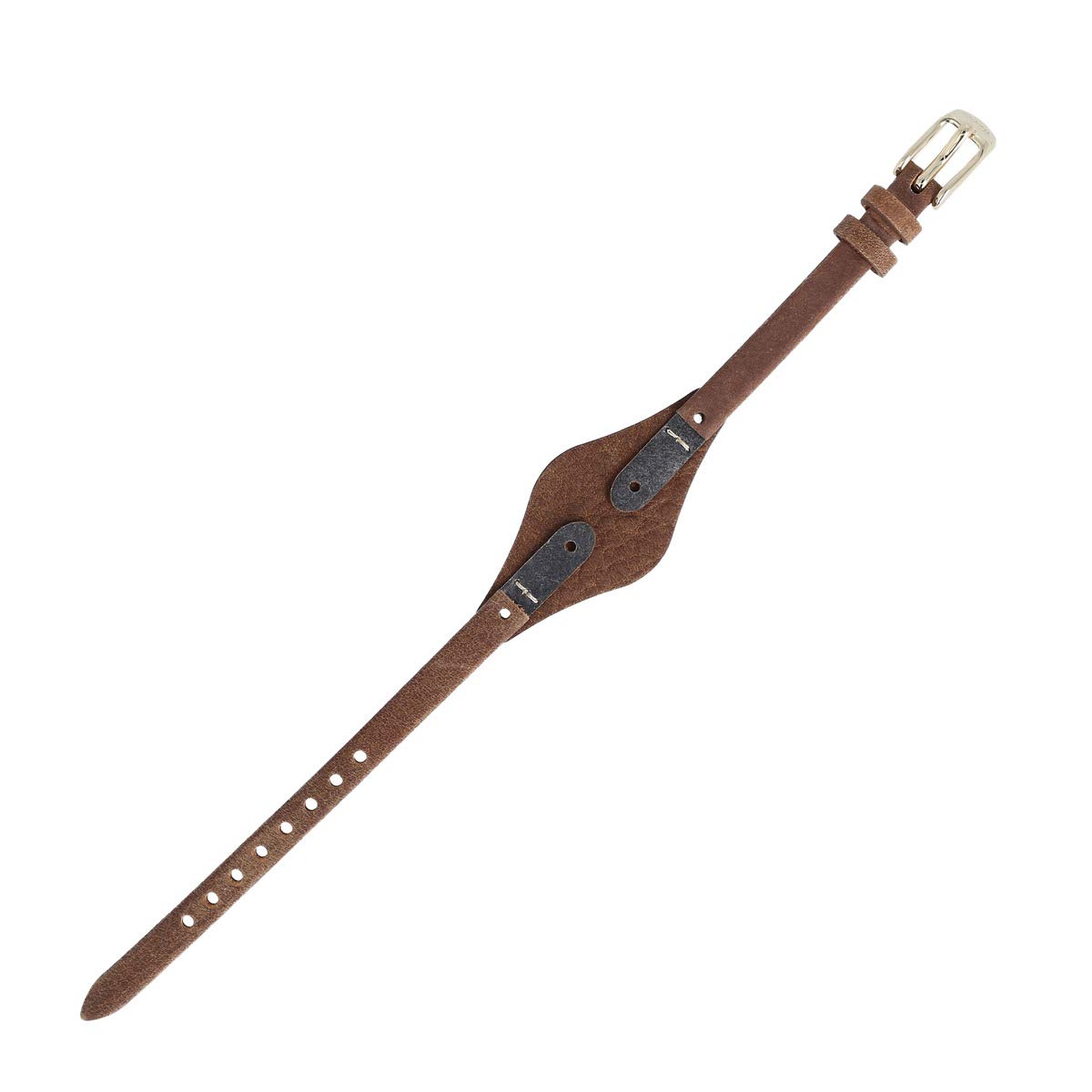 Fossil Uhrenarmband 8mm Leder Braun Gold - ES-3264 | LB-ES3264